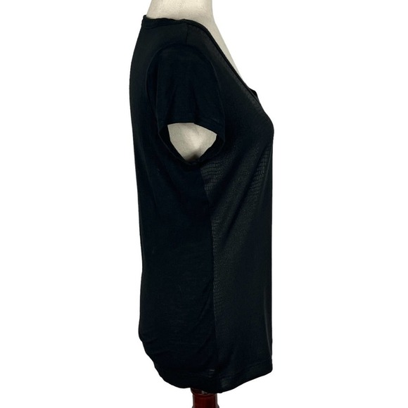 CALVIN KLEIN SNAKE PRINT SCOOP NECK SHORT SLEEVE TEE IN BLACK WOMEN'S SIZE SMALL - Picture 6 of 10